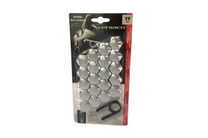 Καπάκια Για Μπουλόνια Χρωμίου 17mm Σετ 20 Τεμάχια