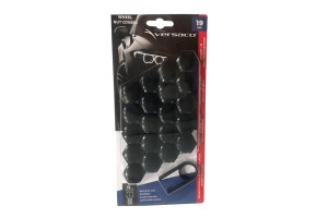 Καπάκια Για Μπουλόνια Μαύρα 19mm Σετ 20 Τεμάχια