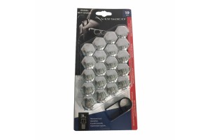 Καπάκια Για Μπουλόνια Χρωμίου 19mm Σετ 20 Τεμάχια