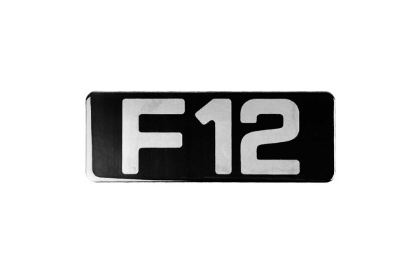 Αυτοκόλλητο Σήμα ''FH12'' 26cm X 8cm Με Επικάλυψη Σμάλτου 1 Τεμάχιο