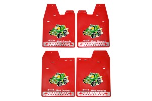 Λασπωτηρες Suv 48x36cm 4ΤΜΧ - Suv Κοκκινο