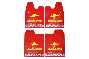 Λασπωτηρες Suv 48x36cm 4ΤΜΧ - Καγκουρο Κοκκινο