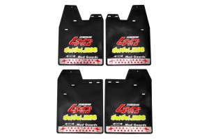 Λασπωτηρες Suv 48x36cm 4ΤΜΧ - 4WD Μαυρο