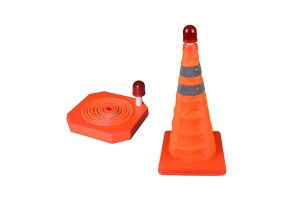 Κωνος Κυκλοφοριας Πτυσσομενος 67cm Με Φως