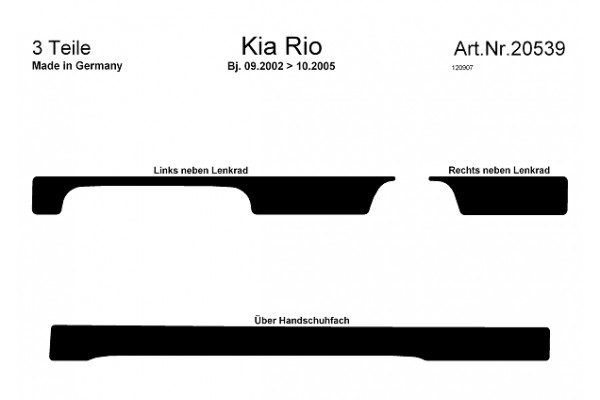 Επενδυση Kia Rio 2002-> 3T με Εμφάνιση Αλουμινίου
