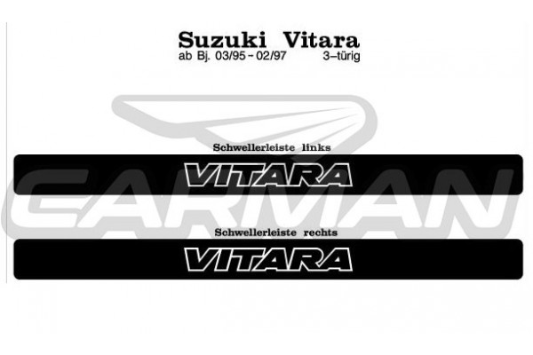 Μαρσπιε Suzuki Vitara 7/95-2/97 2T με Εμφάνιση Αλουμινίου