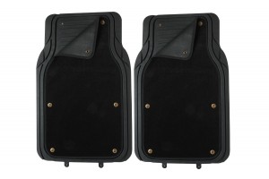 Carman Πατάκια Μπροστινά Universal Σκαφάκι 2τμχ από Λάστιχο/Μοκέτα