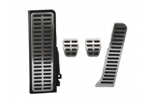 Σετ Πεταλιέρες Αυτοκινήτου για VW Golf Ασημί 4τμχ