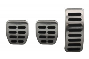 Σετ Πεταλιέρες Αυτοκινήτου για VW Amarok Ασημί 3τμχ