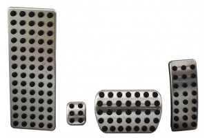 Σετ Πεταλιέρες Αυτόματου Αυτοκινήτου για Mercedes Benz / Universal Ασημί 4τμχ