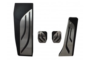 Σετ Πεταλιέρες Αυτοκινήτου για Bmw Ασημί 4τμχ