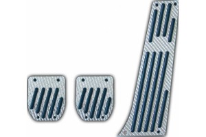 Niken Σετ Πεταλιέρες Αυτοκινήτου για Bmw Carbon Ασημί 3τμχ