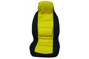 Πλατοκαθισμα Δερματινη Yellow Tem