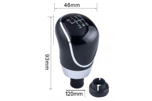 Carman Πόμολο Ταχυτήτων 6 Ταχύτητες για Ford Focus/Fiesta/Mondeo/Galaxy Μαύρο