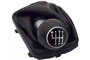 Carman Πόμολο ταχυτήτων με φούσκα για AUDI A3 με 6 Ταχύτητες Μαύρο