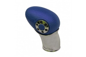 Πόμολο Ταχυτήτων Racing Srecial Ellipse Δέρμα Universal Μπλε