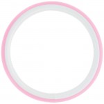 Κάλυμμα τιμονιού αυτοκινήτου δερματίνη Girly ροζ-λευκό 37 - 39cm