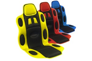 Πλατοκαθισμα Polymesh Racing ΜΑΥΡΟ/ΓΚΡΙ