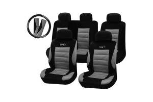 Καλυμματα Σετ Διαιρουμενα Type X (3 Σε 1) ΜΑΥΡΟ/ΓΚΡΙ