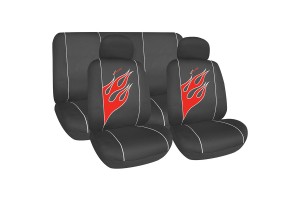 Καλυμματα Σετ X-RACING Flame Μαυρο