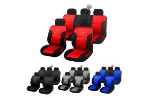 Καλυμματα Σετ Διαιρουμενα Luxury (PU) ΜΑΥΡΟ/ΓΚΡΙ