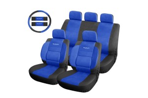 Καλυμματα Σετ Safari PU ΜΑΥΡΟ/ΜΠΛΕ