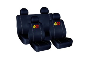 Καλυμματα Σετ Μομο ΜΑΥΡΟ/ΓΚΡΙ