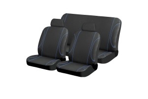 Καλυμματα Σετ Με Ραφη ΜΑΥΡΟ/ΜΠΛΕ