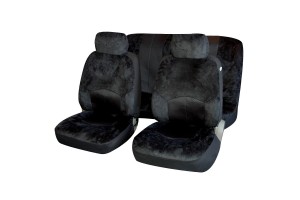 Καλυμματα Σετ Αλκανταρα Μαυρο