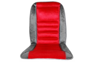 Πλατοκαθισμα Βελουδο Διχρωμο ΚΟΚΚΙΝΟ/ΓΚΡΙ