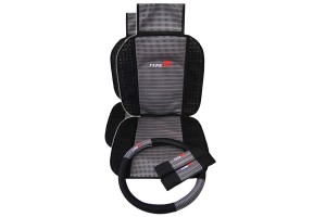 Πλατοκαθίσματα Μπροστινά Σετ Universal (PolyMesh) Acapulco 2 Τμχ - ΜΑΥΡΟ/ΓΚΡΙ