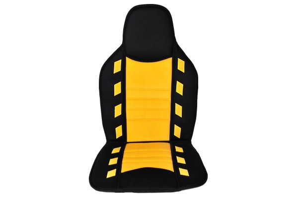 Πλατοκάθισμα Αυτοκινήτου 1τμχ Δερματίνη Slide Κίτρινο Autoline Κίτρινο