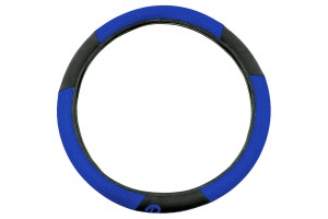 Καλυμμα Τιμονιου Racing Υφασματινο ΜΑΥΡΟ/ΜΠΛΕ