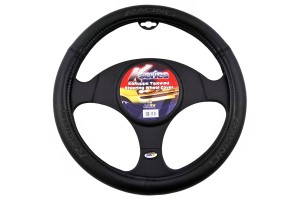 Καλυμμα Τιμονιου Racing Δερματινη Μαυρο