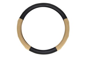 Καλυμμα Δερματινο Διχρωμο 38cm ΜΑΥΡΟ/ΜΠΕΖ