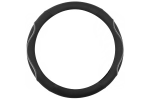 Καλυμμα Τιμονιου Wavy ΜΑΥΡΟ/ΓΚΡΙ