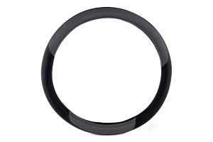 Καλυμμα Τιμονιου 39cm Δερμα ΜΑΥΡΟ/ΓΚΡΙ