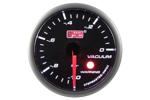 Auto Gauge Όργανο Υποπίεσης Αυτοκινήτου Μαύρο