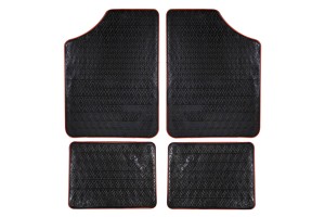 Autoline Σετ Πατάκια 4τμχ Λάστιχο