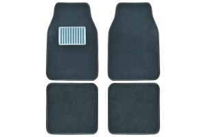 Μοκετες Αυτοκινητου Με Αλουμινιο  4 Τεμαχια Γκρι