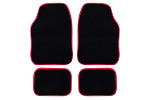 Μοκετες Σετ Με Ρελι ΜΑΥΡΟ/ΚΟΚΚΙΝΟ