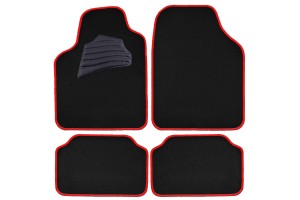 Μοκετα Σετ 'CLASSIC COLOURS' Με Ρελι ΜΑΥΡΟ/ΚΟΚΚΙΝΟ