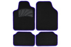 Μοκετα Σετ 'CLASSIC COLOURS' Με Ρελι ΜΑΥΡΟ/ΜΠΛΕ