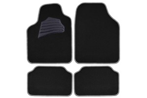 Μοκετα Σετ 'CLASSIC COLOURS' Με Ρελι ΜΑΥΡΟ/ΓΚΡΙ