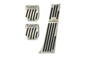 Auto Gs Σετ Πεταλιέρες Αυτοκινήτου για Bmw Χειροκίνητο Σασμάν Αλουμινίου Ασημί 3τμχ