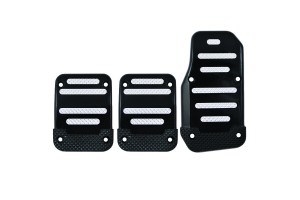 Autoline JM-857BS Σετ Πεταλιέρες Αυτοκινήτου Universal Μαύρες 3τμχ