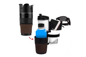 Ποτηροθηκη Αυτοκινητου 5 Σε 1 Πολλαπλης Χρησης 3 Θεσεων Για Κονσολα