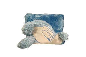 Μαξιλαράκι Αυτοκινητου Τετραγωνο 34x34cm Mickey Mouse Disney Γαλάζιο 100% Polyester 9960-1