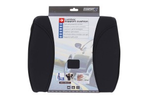 Ανατομικό / Ορθοπεδικό Μαξιλαράκι Μέσης Memory Foam RK19020 36.5x32.5cm Μαύρο 1 Τεμάχιο