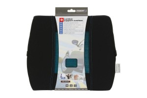 Ανατομικό / Ορθοπεδικό Μαξιλαράκι Μέσης Memory Foam & Gel RK19019 36x33cm Μαύρο / Μπλε 1 Τεμάχιο